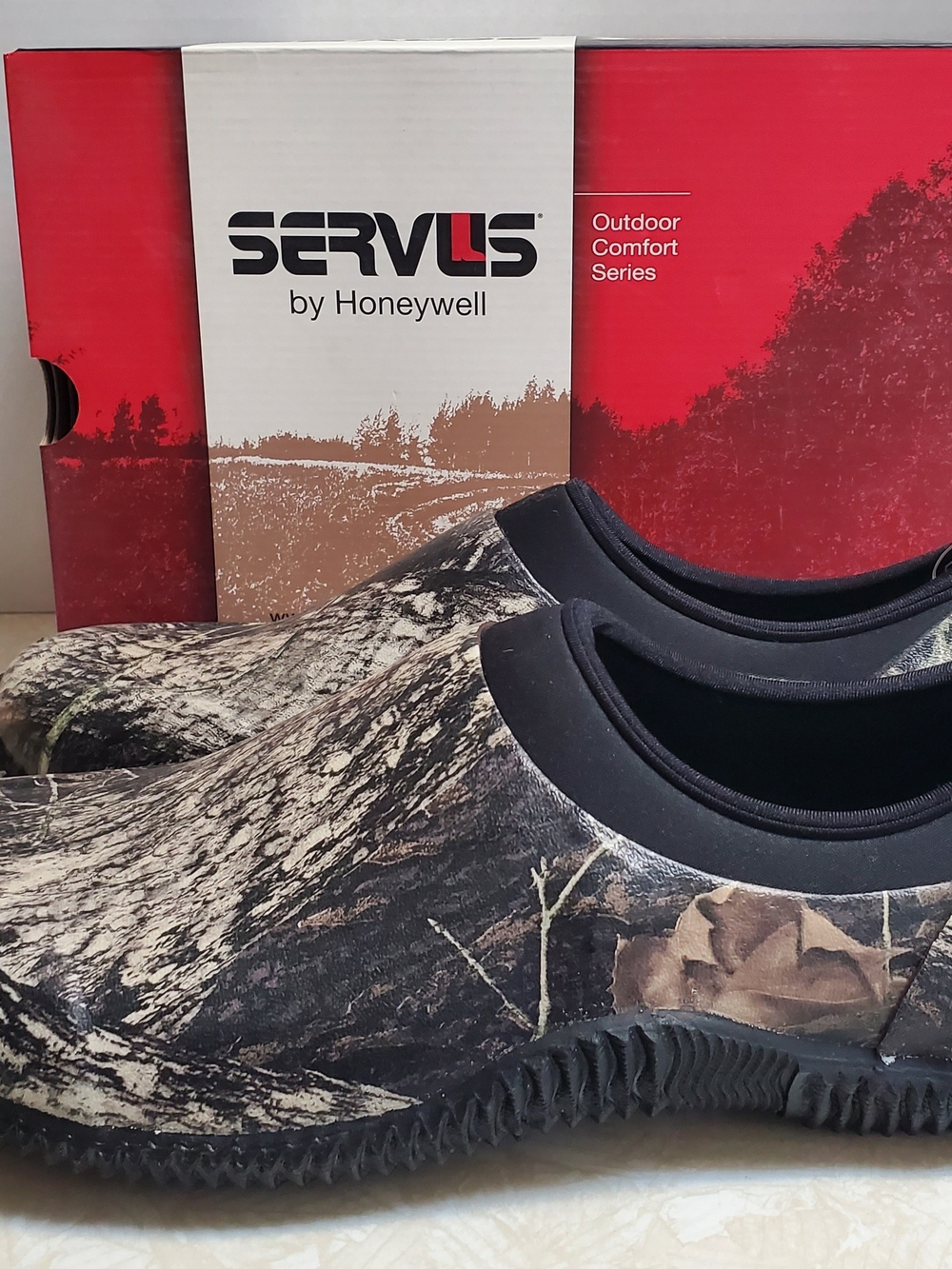 Servus by Honeywell Men's Camouflage Slip-On Outdoor Shoes - Black/Brown